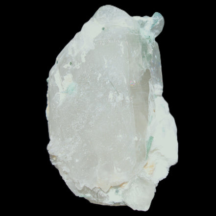 Clear Quartz with Green Tourmaline 48*35*28mm 51g in sunlight - Rocks and Things Store