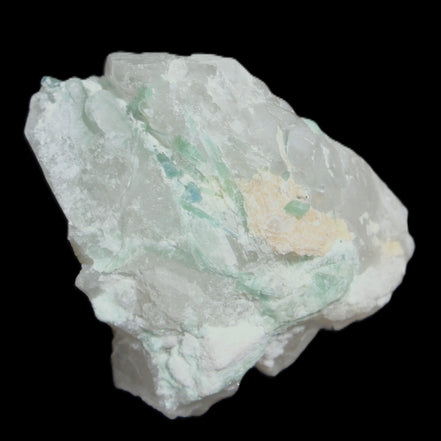 Clear Quartz with Green Tourmaline 48*35*28mm 51g in sunlight - Rocks and Things Store