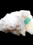 Green Tourmaline on Elestial Quartz 47*30*28mm 48g in sunlight - Rocks and Things Store