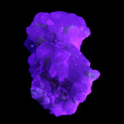 Green Tourmaline on Elestial Quartz 47*30*28mm 48g in UV light - Rocks and Things Store