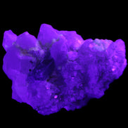 Green Tourmaline on Elestial Quartz 47*30*28mm 48g in UV light - Rocks and Things Store