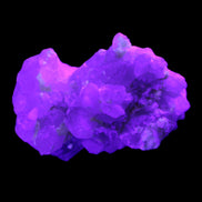 Green Tourmaline on Elestial Quartz 47*30*28mm 48g in UV light - Rocks and Things Store