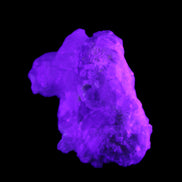 Green Tourmaline on Elestial Quartz 47*30*28mm 48g in UV light - Rocks and Things Store