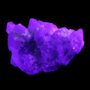 Green Tourmaline on Elestial Quartz 47*30*28mm 48g in UV light - Rocks and Things Store