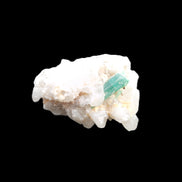 Green Tourmaline on Elestial Quartz 47*30*28mm 48g in sunlight - Rocks and Things Store