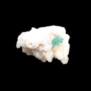 Green Tourmaline on Elestial Quartz 47*30*28mm 48g in sunlight - Rocks and Things Store