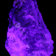 Elestial Smoky Quartz, Kunzite on Feldspar matrix 80mm 178g in UV light - Rocks and Things Store