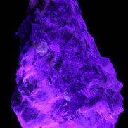 Elestial Smoky Quartz, Kunzite on Feldspar matrix 80mm 178g in UV light - Rocks and Things Store