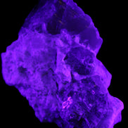 Elestial Smoky Quartz, Kunzite on Feldspar matrix 80mm 178g in UV light - Rocks and Things Store