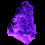 Elestial Smoky Quartz, Kunzite on Feldspar matrix 80mm 178g in UV light - Rocks and Things Store