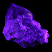 Elestial Smoky Quartz, Kunzite on Feldspar matrix 80mm 178g in UV light - Rocks and Things Store