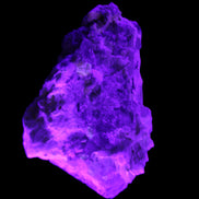 Elestial Smoky Quartz, Kunzite on Feldspar matrix 80mm 178g in UV light - Rocks and Things Store