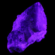 Elestial Smoky Quartz, Kunzite on Feldspar matrix 80mm 178g in UV light - Rocks and Things Store