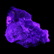 Elestial Smoky Quartz, Kunzite on Feldspar matrix 80mm 178g in UV light - Rocks and Things Store