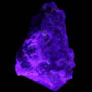 Elestial Smoky Quartz, Kunzite on Feldspar matrix 80mm 178g in UV light - Rocks and Things Store