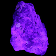 Elestial Smoky Quartz, Kunzite on Feldspar matrix 80mm 178g in UV light - Rocks and Things Store