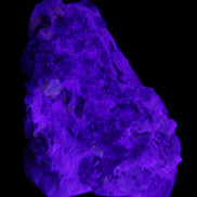 Elestial Smoky Quartz, Kunzite on Feldspar matrix 80mm 178g in UV light - Rocks and Things Store