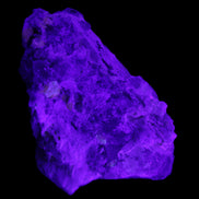 Elestial Smoky Quartz, Kunzite on Feldspar matrix 80mm 178g in UV light - Rocks and Things Store