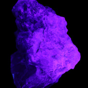 Elestial Smoky Quartz, Kunzite on Feldspar matrix 80mm 178g in UV light - Rocks and Things Store