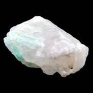 Green Tourmaline on Elestial Quartz 46*37*20mm 47g in sunlight - Rocks and Things Store