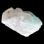 Green Tourmaline on Elestial Quartz 46*37*20mm 47g in sunlight - Rocks and Things Store