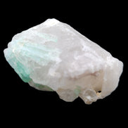 Green Tourmaline on Elestial Quartz 46*37*20mm 47g in sunlight - Rocks and Things Store