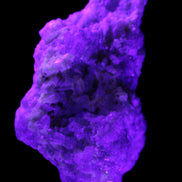 Green and Pink Tourmaline cluster on matrix 85*45*44mm 171g in UV light - Rocks and Things Store