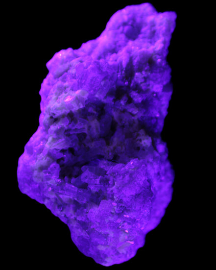 Green and Pink Tourmaline cluster on matrix 85*45*44mm 171g in UV light - Rocks and Things Store