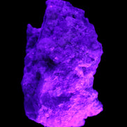 Green and Pink Tourmaline cluster on matrix 85*45*44mm 171g in UV light - Rocks and Things Store