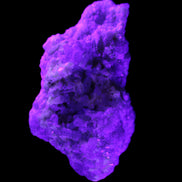 Green and Pink Tourmaline cluster on matrix 85*45*44mm 171g in UV light - Rocks and Things Store