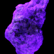 Green and Pink Tourmaline cluster on matrix 85*45*44mm 171g in UV light - Rocks and Things Store