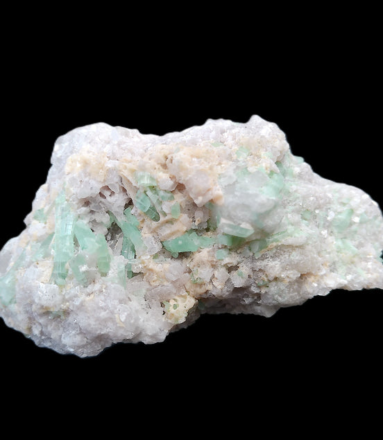 Green and Pink Tourmaline cluster on matrix 85*45*44mm 171g in sunlight - Rocks and Things Store