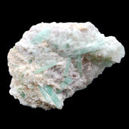 Green Tourmaline cluster on matrix 60*45*37mm 111.8g in sunlight - Rocks and Things Store