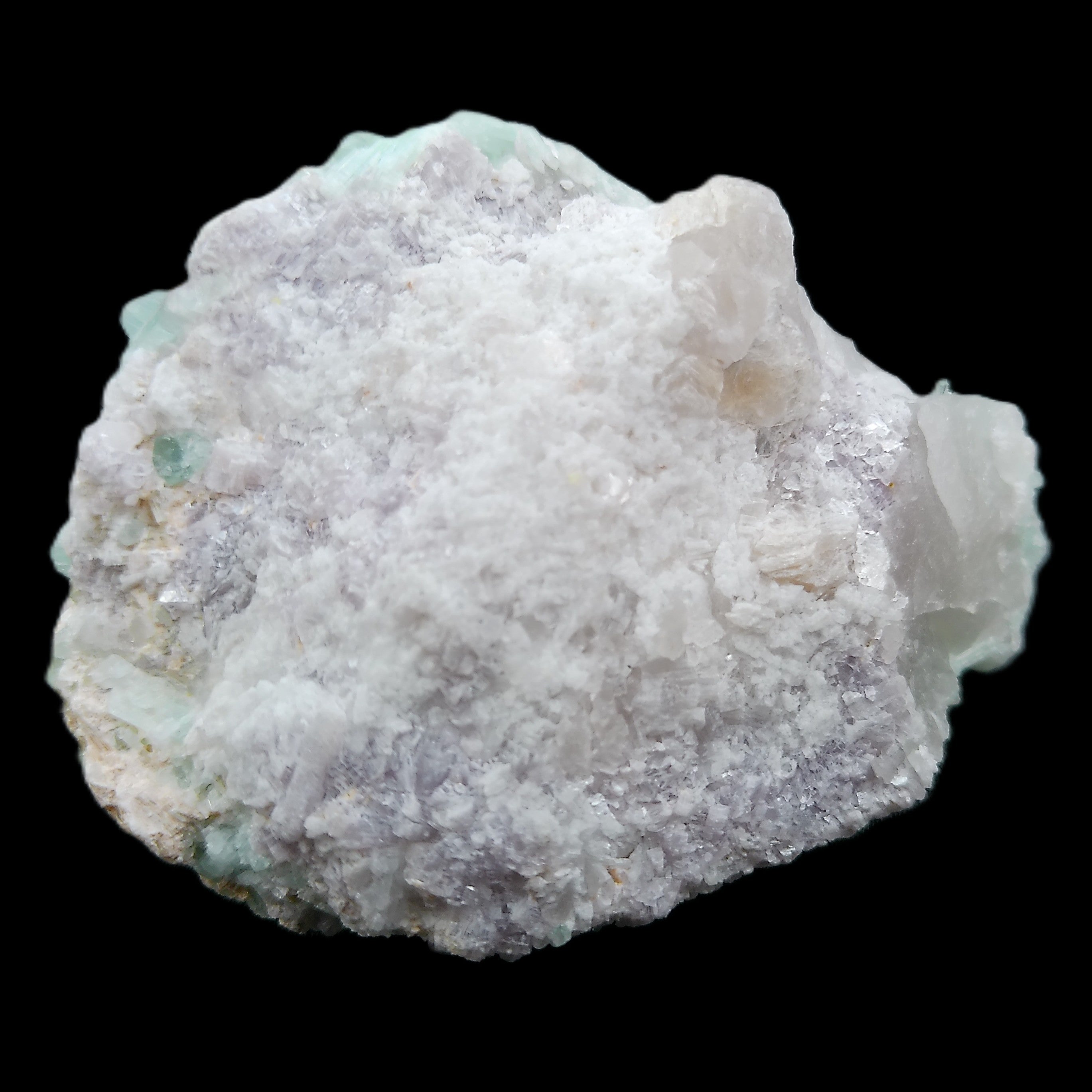 Green Tourmaline cluster on matrix 60*45*37mm 111.8g in sunlight - Rocks and Things Store
