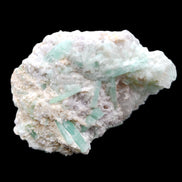 Green Tourmaline cluster on matrix 60*45*37mm 111.8g in sunlight - Rocks and Things Store