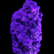 Green Tourmaline cluster on matrix 45*26*20mm 14.8g in UV light - Rocks and Things Store