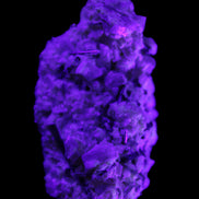 Green Tourmaline cluster on matrix 45*26*20mm 14.8g in UV light - Rocks and Things Store