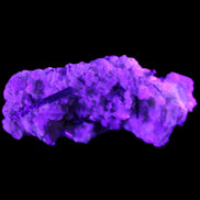 Green Tourmaline cluster on matrix 45*26*20mm 14.8g in UV light - Rocks and Things Store