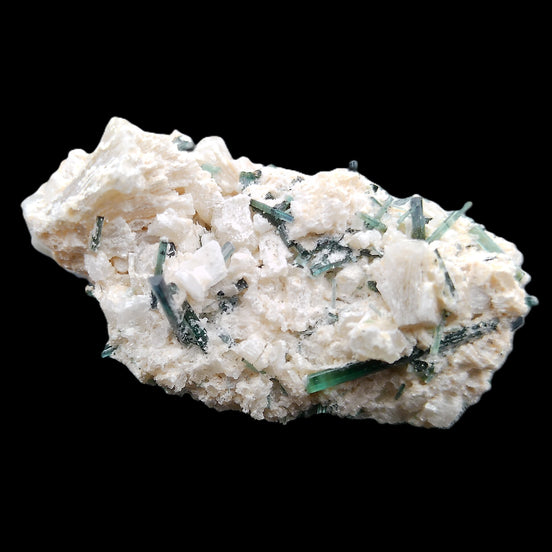 Green Tourmaline cluster on matrix 45*26*20mm 14.8g in sunlight - Rocks and Things Store