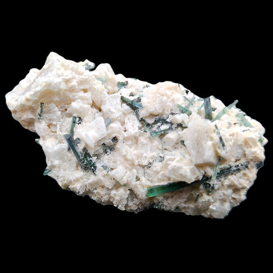 Green Tourmaline cluster on matrix 45*26*20mm 14.8g in sunlight - Rocks and Things Store