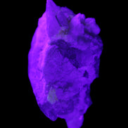 Green Tourmaline on Elestial Quartz 64*30*30mm 52g in UV light - Rocks and Things Store