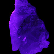 Green Tourmaline on Elestial Quartz 64*30*30mm 52g in UV light - Rocks and Things Store