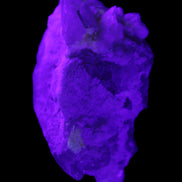 Green Tourmaline on Elestial Quartz 64*30*30mm 52g in UV light - Rocks and Things Store