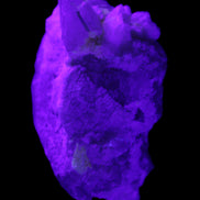 Green Tourmaline on Elestial Quartz 64*30*30mm 52g in UV light - Rocks and Things Store