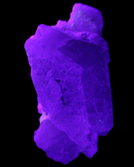 Green Tourmaline on Elestial Quartz 64*30*30mm 52g in UV light - Rocks and Things Store