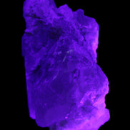 Green Tourmaline on Elestial Quartz 64*30*30mm 52g in UV light - Rocks and Things Store