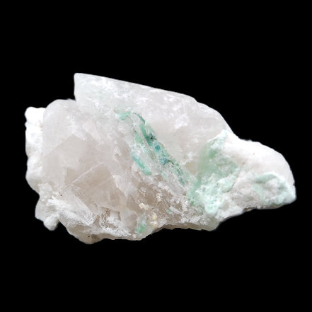 Green Tourmaline on Elestial Quartz 64*30*30mm 52g in sunlight - Rocks and Things Store