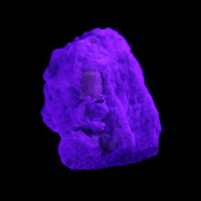 Apatite and hidden crystal on Mica and Feldspar matrix 47*38*24mm 51g in UV light - Rocks and Things Store