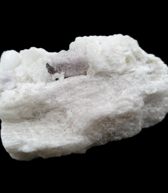 Apatite and hidden crystal on Mica and Feldspar matrix 47*38*24mm 51g in sunlight - Rocks and Things Store