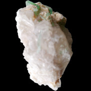 Green Tourmaline on Elestial Quartz 45*29*32mm 40.6g in sunlight - Rocks and Things Store